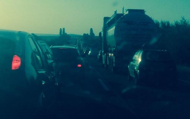 Osztrák ellenőrzés - Vízosztó helyeket állítanak fel az M1-es autópályán