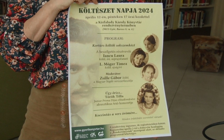 Kortárs költők, koncert, koccintás a Kisfaludy Károly Könyvtárban