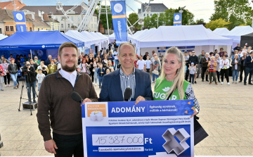Tizenöt millió forintot gyűjtöttek a győriek a Petznek