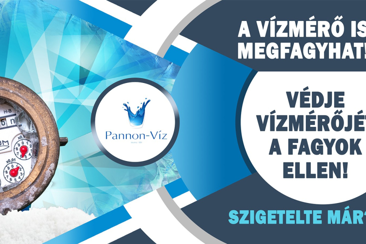 Védjük a vízórát a fagyoktól!