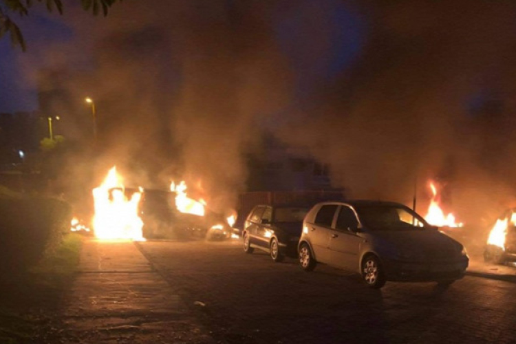 Több autó lángolt hajnalban Kassán