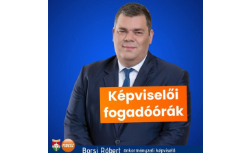 Fogadóórát tart Borsi Róbert