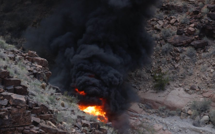 Lezuhant egy helikopter a Grand Canyonnál