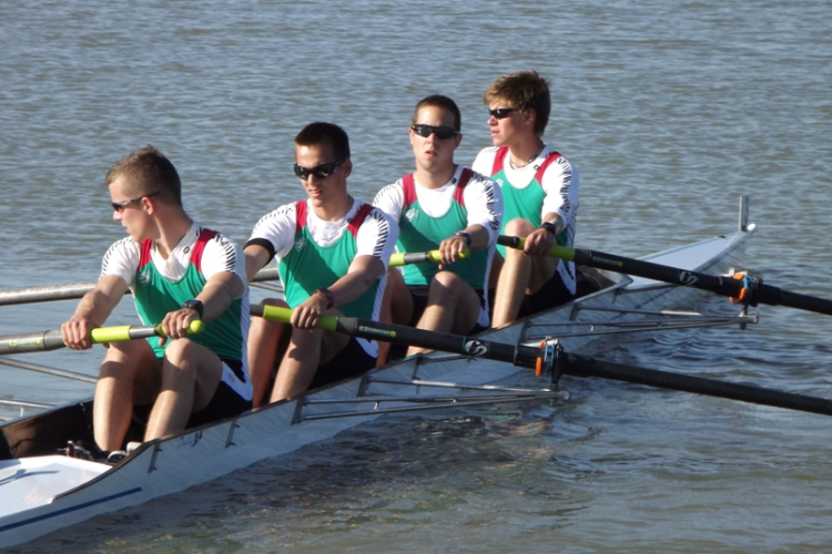 Evezős ob -  a Győri Atlétikai Club hajója győzött a férfiak könnyűsúlyú négypárevezős számában