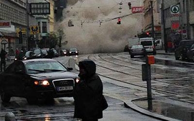Videó: robbanás Bécsben, beomlott egy bérház