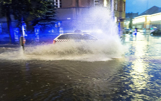 Leszakadt az ég Győrre és a környező településekre
