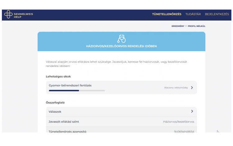 Applikáció segít felismerni a betegséget