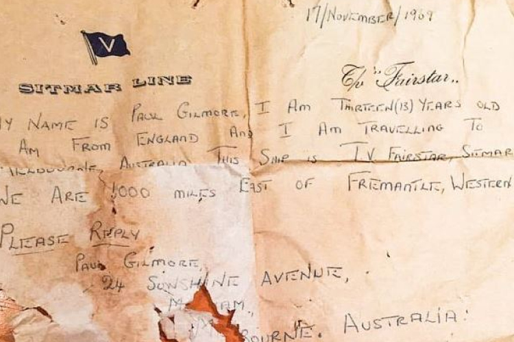 50 év után keresik egy palackba zárt üzenet íróját