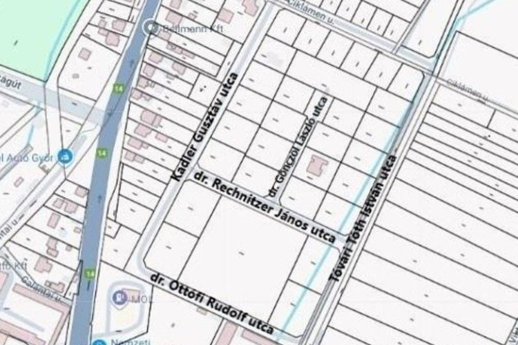Kadler Gusztávról neveztek el utcát Győrben