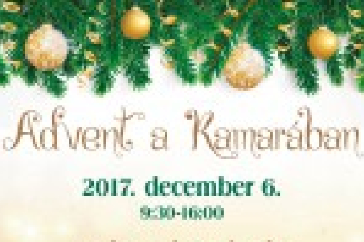 Adventi ajándékvásár a Kamarában
