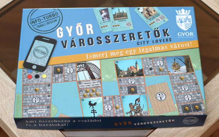Városszeretők Győr Társasjáték -sajtótájékoztató