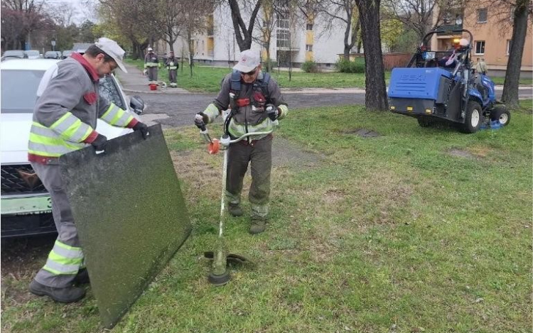 Megkezdődött a fűnyírás Győr közterületein