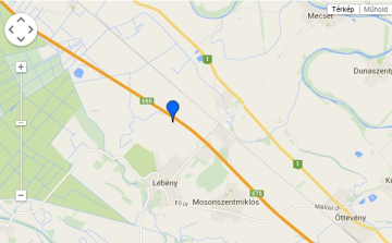 Két autó ütközött az M1-esen Lébénynél