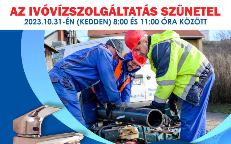 Szünetel az ivóvízellátás Öttevényen