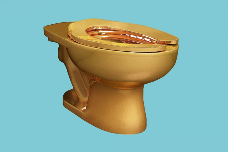 Tömör aranyból készült vécécsészét állít ki a New York-i Guggenheim 
