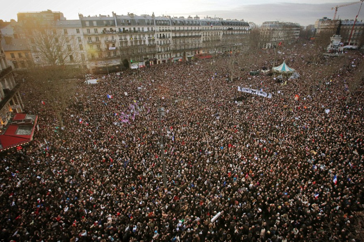 Milliók vonultak fel Franciaországban a terror ellen