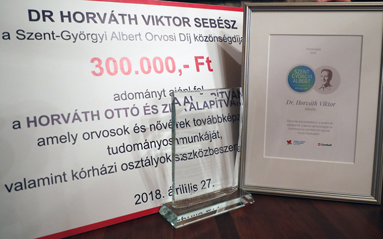 Két győri orvos is kiérdemelte a Szent-Györgyi Albert Orvosi Díjat
