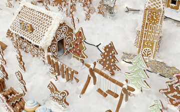 12 négyzetméteres mézeskalácsfalu épült