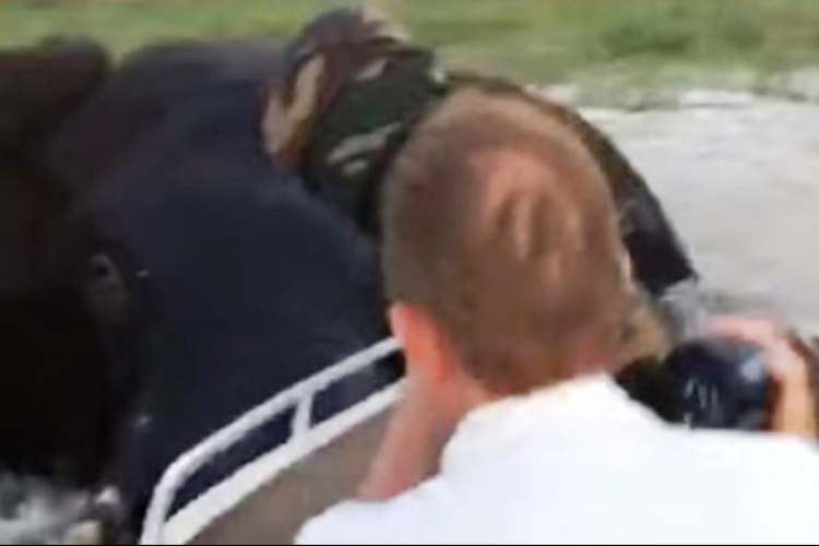 Elefánt támadott meg egy turista csónakot 