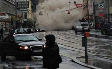 Videó: robbanás Bécsben, beomlott egy bérház