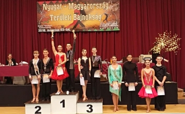 Nyugat-Magyarország Területi Bajnokai lettek a győri versenytáncosok