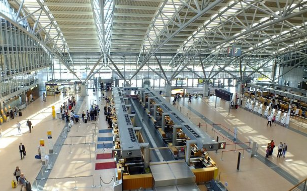 Sztrájk a hamburgi repülőtéren 