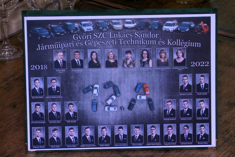 Bankettvacsorát ért a tabló