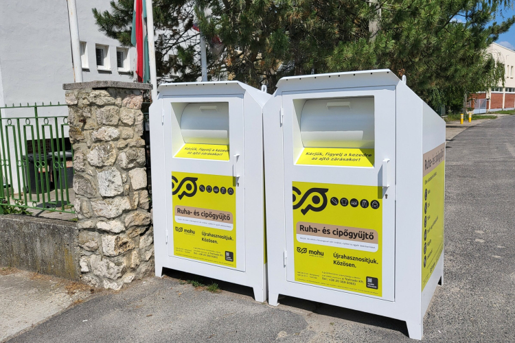 Ötven ruhagyűjtő konténert telepítettek Győrben