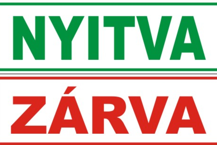 Ünnepi változások, nyitvatartások 