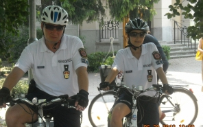 Kerékpáros járőrszolgálat Sopronban