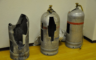 Felrobbant egy gázpalack Mosonmagyaróváron, egy ember megsérült