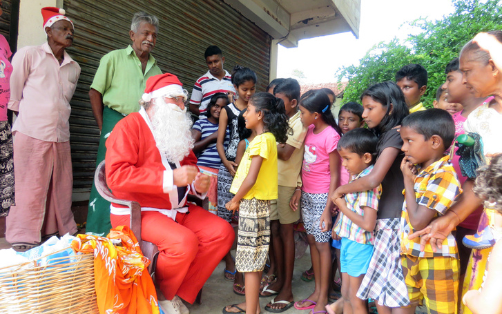 Magyar mikulás Srí Lankán 