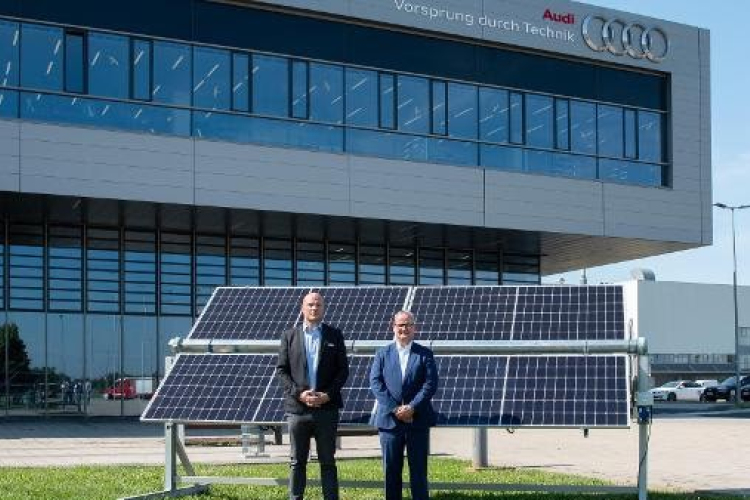 Az Audi Hungaria 160.000 négyzetméterrel bővíti napelemparkját
