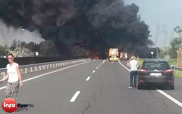 Torlódás az M7-esen történt halálos baleset miatt