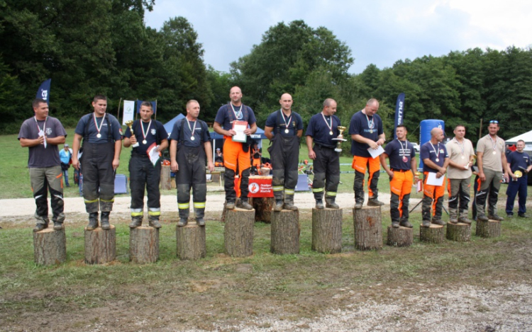 Kilencedik helyen végzett Győr-Moson-Sopron Megye a IV. Országos Tűzoltó Favágóverseny 