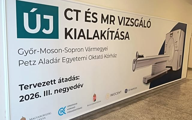 Elkezdődött a kórházban a CT-MR beruházás