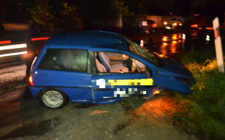 Árokba hajtott Sopron határában 