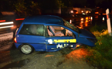 Árokba hajtott Sopron határában 