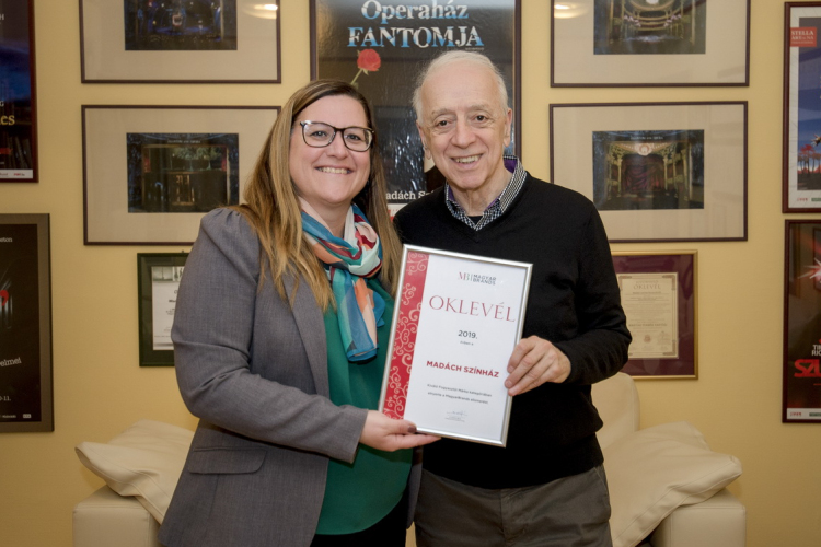 Negyedszer is elnyerte a Magyarbrands-díjat a Madách Színház