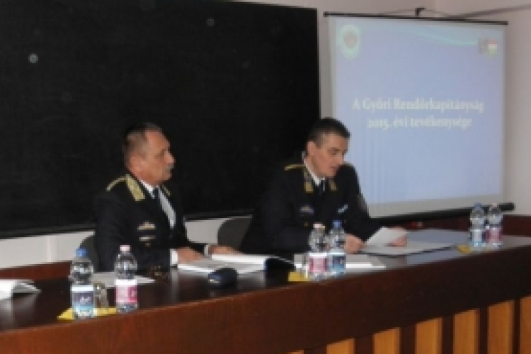 Évértékelő a Győri Rendőrkapitányságon