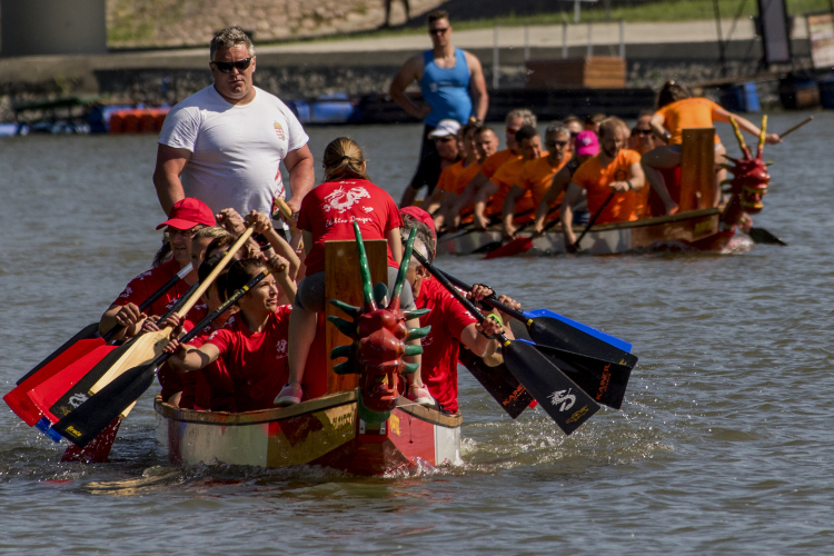 Jótékonysági Sárkányhajó Roadshow és Sulisárkány verseny Győrben 