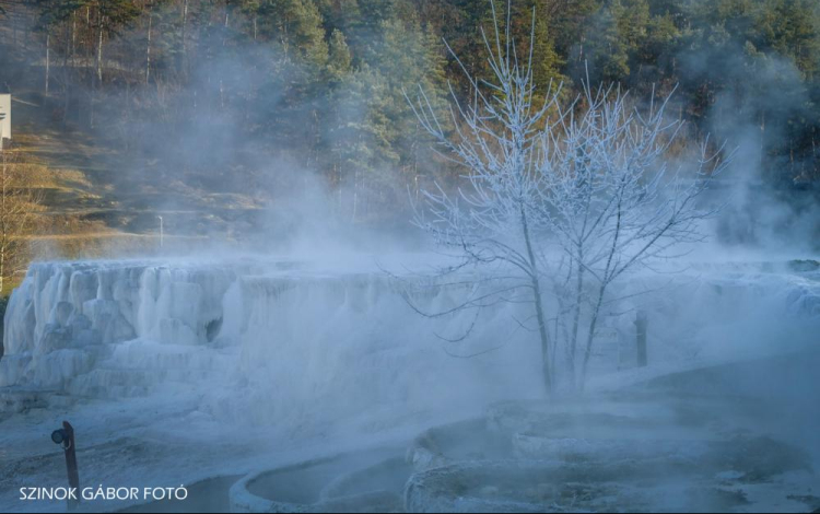 A mínuszokban is látványos a világhírű magyar sódomb