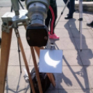 Részleges napfogyatkozás Győrben 