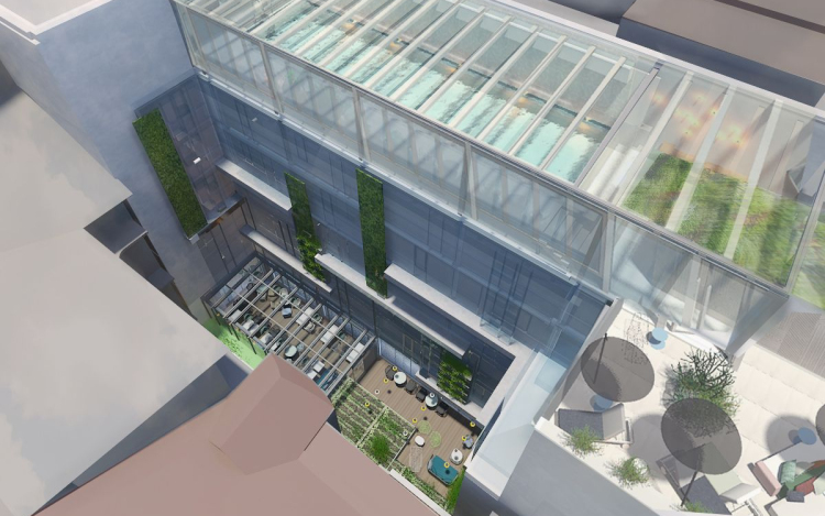 Szeptemberben nyithat az új hotel Budapesten, tetején úszómedencével