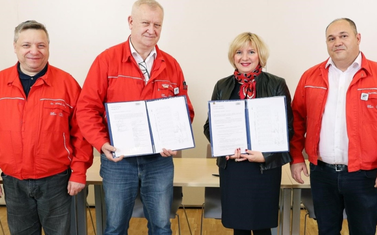Aláírták a bérmegállapodást az Audinál