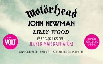 VOLT 2015: Motörhead, John Newman és Lilly Wood Sopronban!